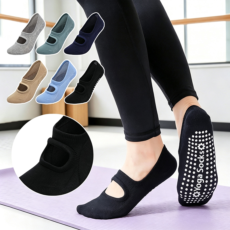 Pilates Yoga Sport - Women Anti-slip Backless Yoga Socks Plus