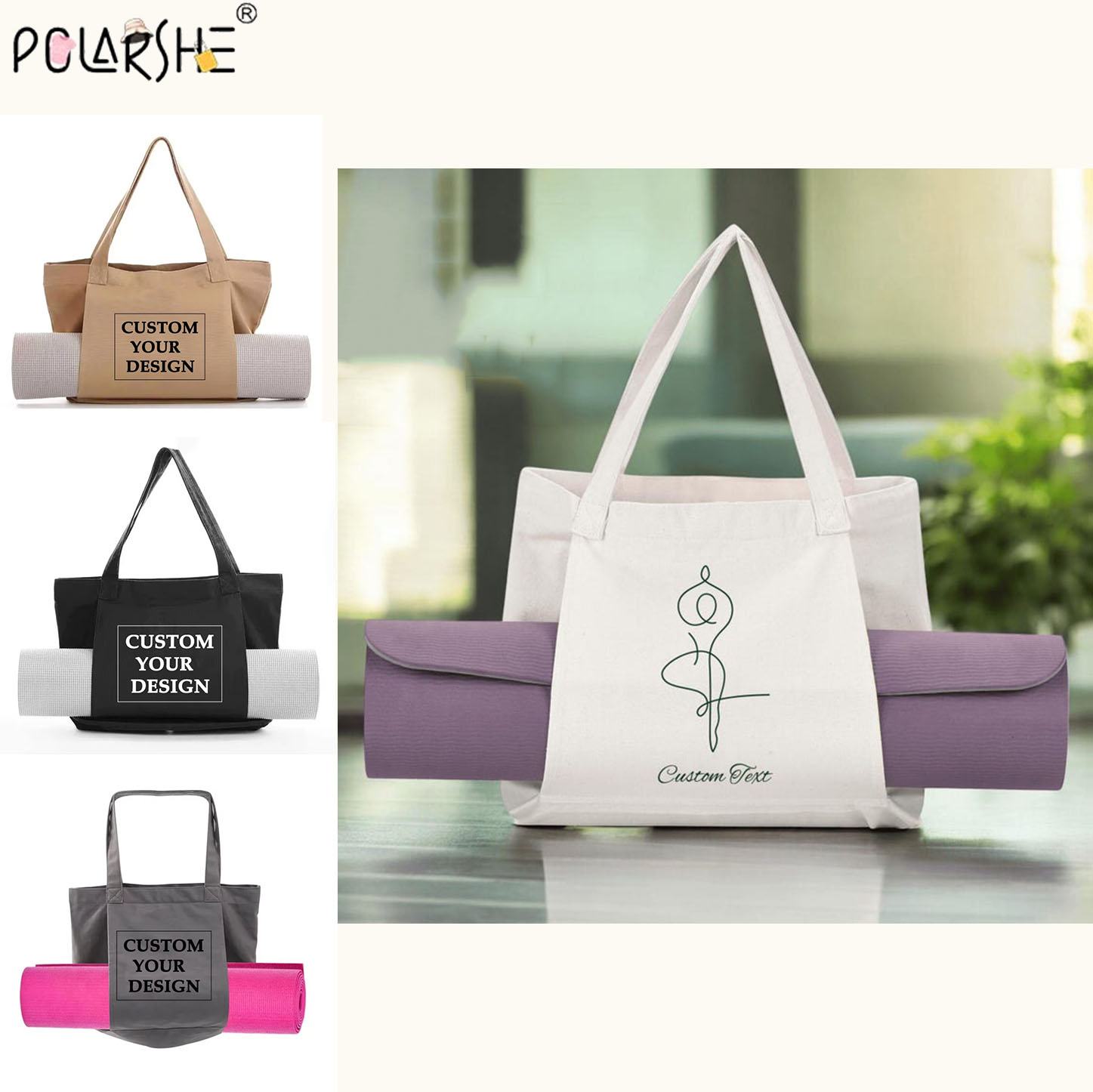 Custom Yoga Mat Tote Bag Perso - Pilates Yoga Bag review and price