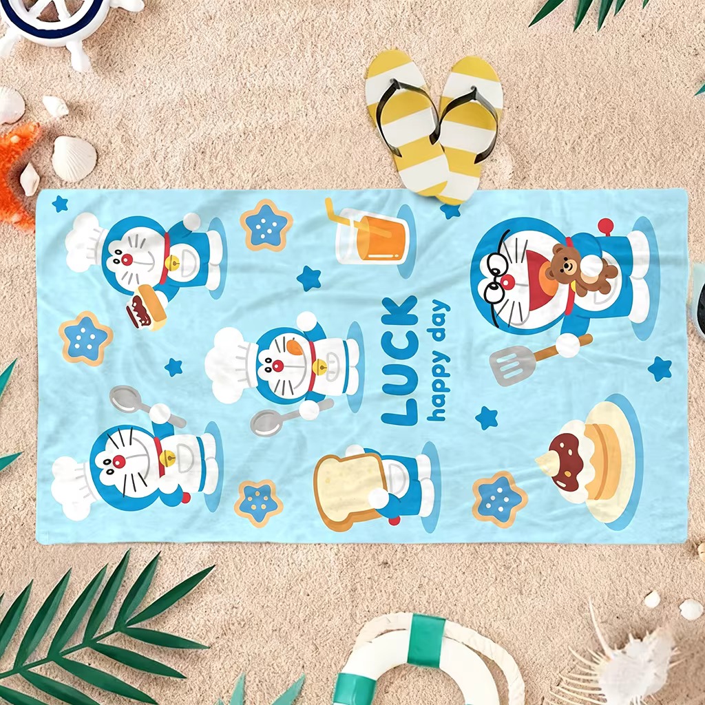 Doraemon Purple Ghost Beach To - Pilates Yoga Towel review and price