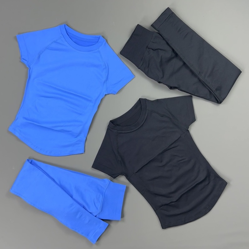 2Piece Gym Set Women Raglan Sh - Pilates Yoga Fit review and price