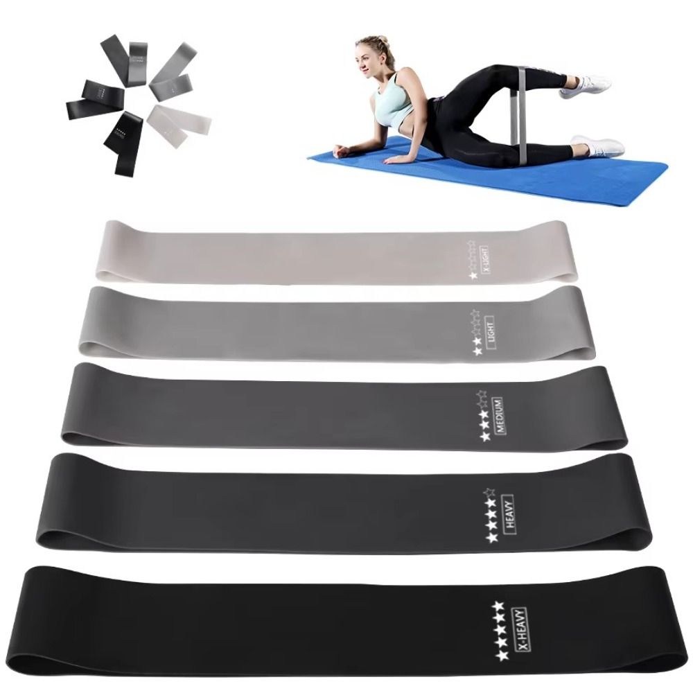 5Pcs TPE Fitness Resistance Ba - Pilates Yoga Sport review and price