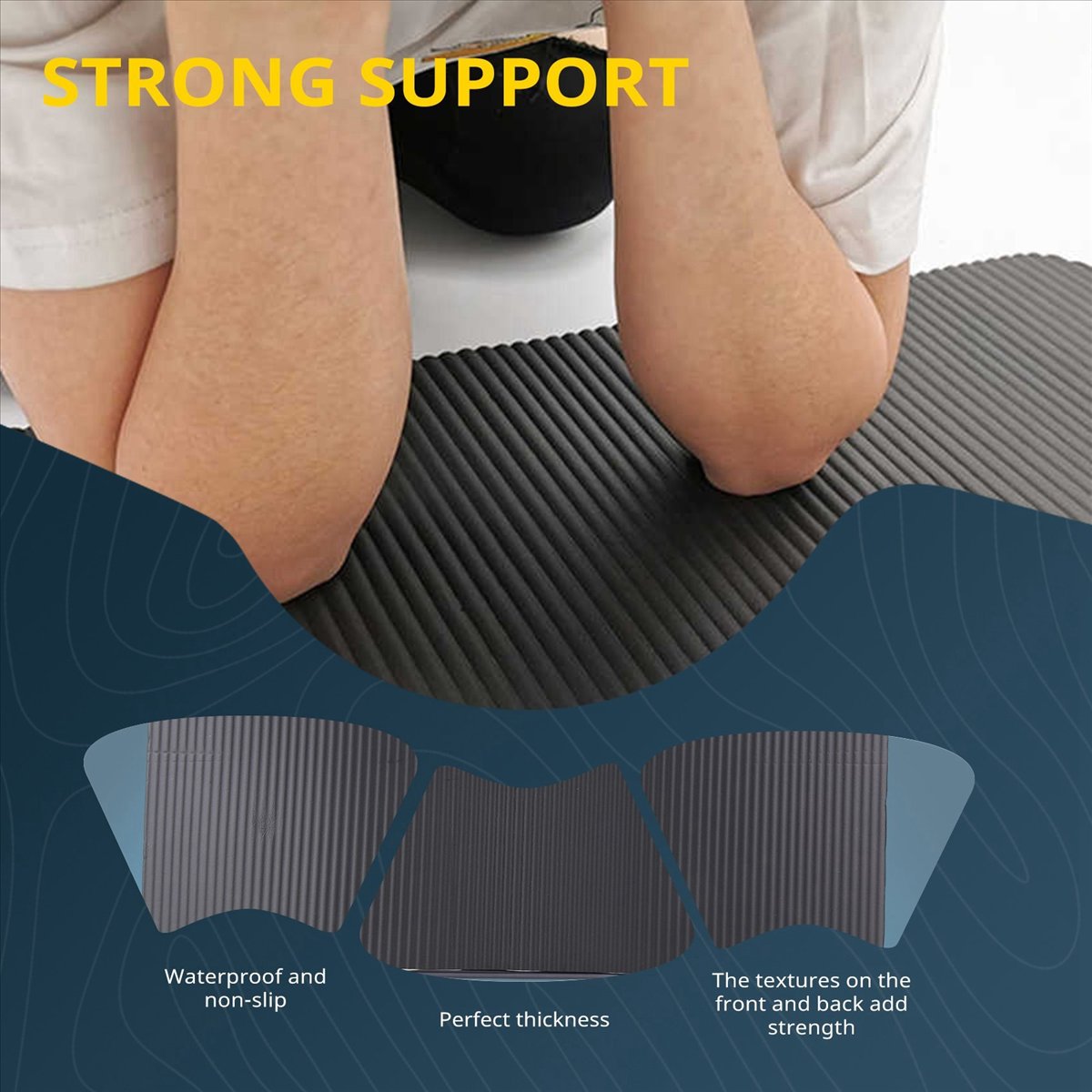Doings 15MM Thick Yoga Mat Com - Pilates Yoga Knee Pads review and price