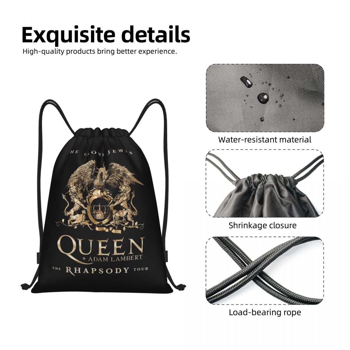 Custom Freddie Mercury Crown D - Pilates Yoga Bag review and price