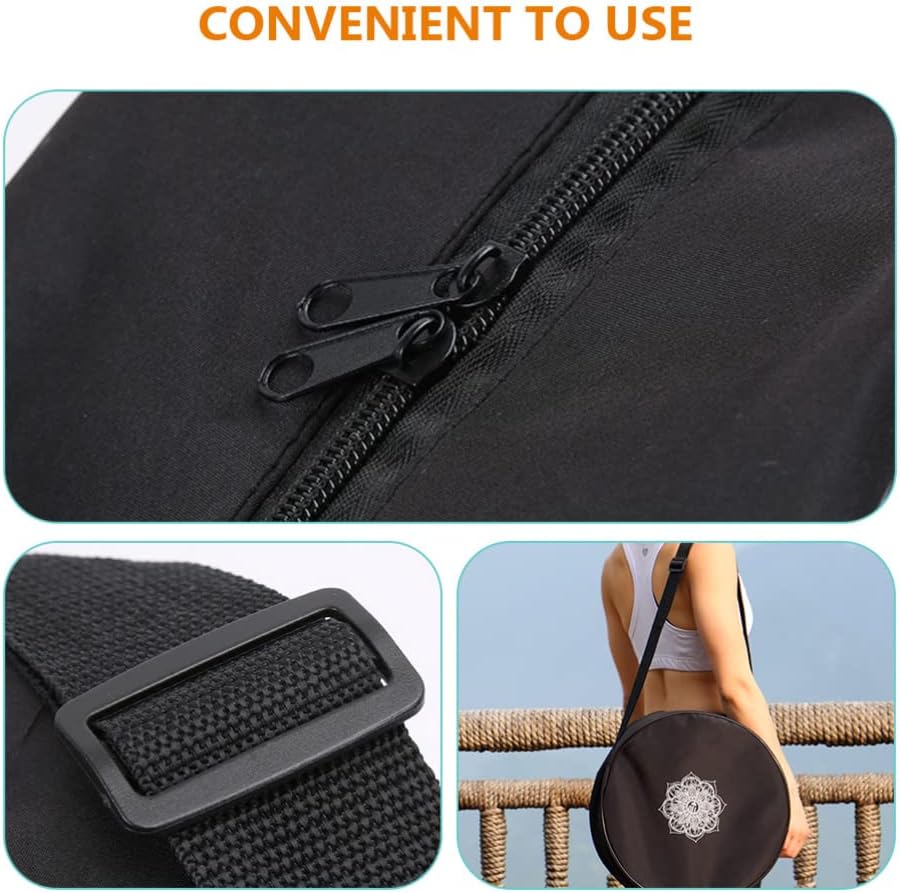 Yoga Wheel Bag Nylon Black Man - Pilates Yoga Bag review and price