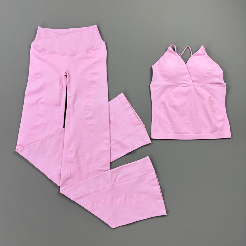 2Pcs Women Seamless Yoga Worko - Pilates Yoga Sport review and price